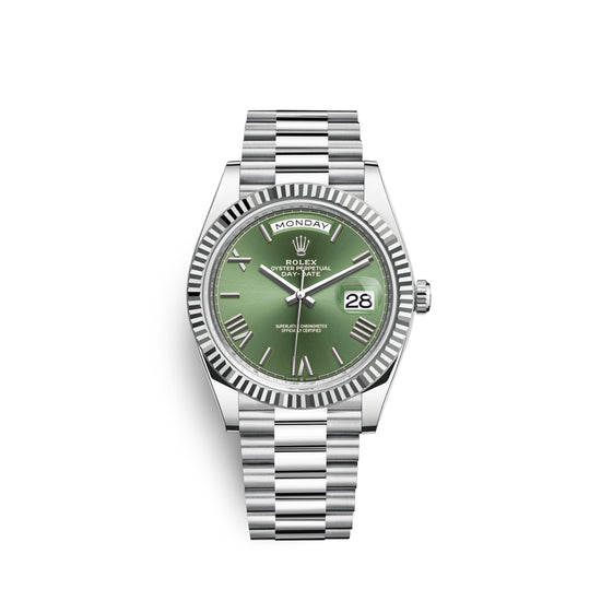 Rolex Replica Watch Day-Date, 40mm, Platinum, 228236-0008