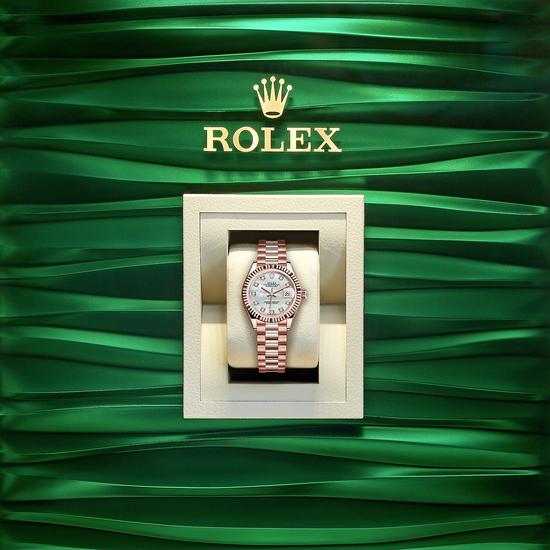 Rolex Replica Watch Lady-Datejust 28, 18k Everose Gold, 279175-0017