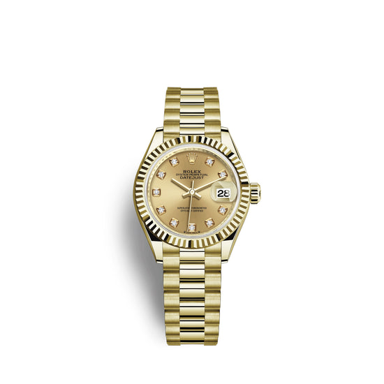 Rolex Replica Watch Lady-Datejust 28, 18k Yellow Gold, 279178-0017