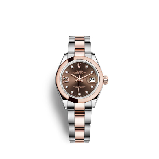 Rolex Replica Watch Lady-Datejust 28, Oystersteel and 18k Everose Gold, 279161-0004