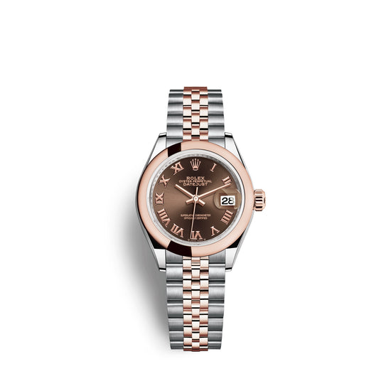 Rolex Replica Watch Lady-Datejust 28, Oystersteel and 18k Everose Gold, 279161-0009