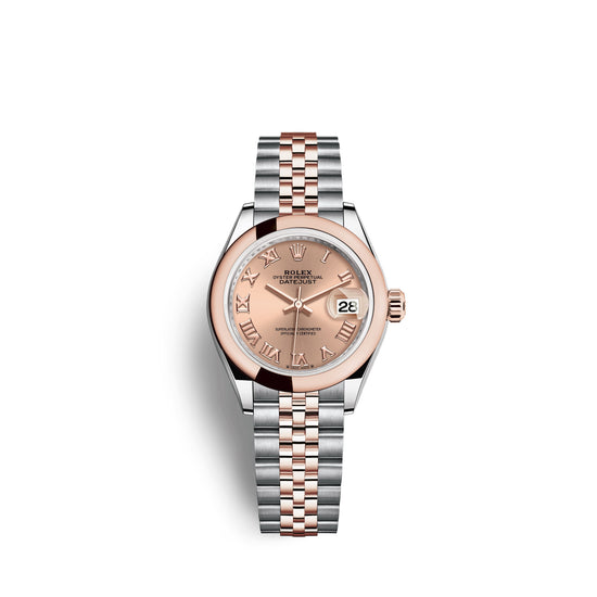 Rolex Replica Watch Lady-Datejust 28, Oystersteel and 18k Everose Gold, 279161-0025