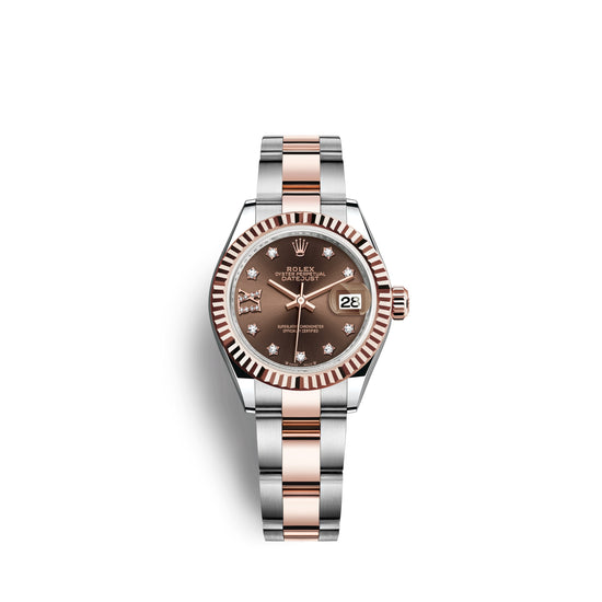 Rolex Replica Watch Lady-Datejust 28, Oystersteel and 18k Everose Gold, 279171-0004