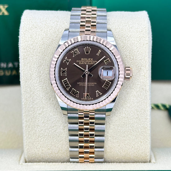 Rolex Replica Watch Lady-Datejust 28, Oystersteel and 18k Everose Gold, 279171-0009