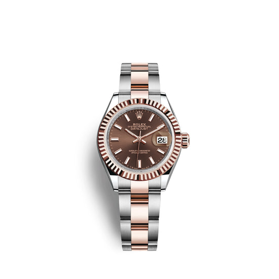Rolex Replica Watch Lady-Datejust 28, Oystersteel and 18k Everose Gold, 279171-0018