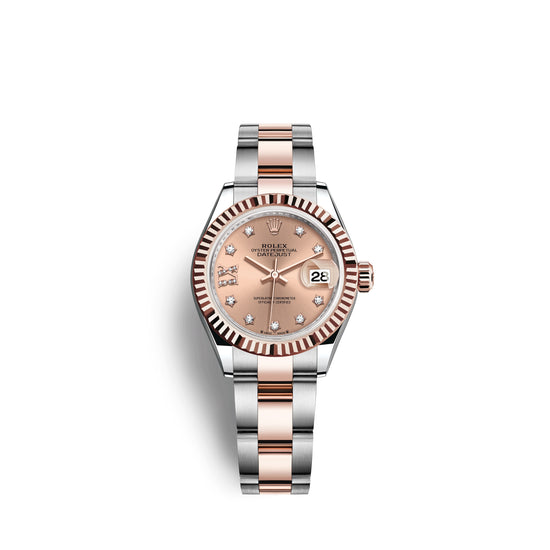 Rolex Replica Watch Lady-Datejust 28, Oystersteel and 18k Everose Gold, 279171-0028