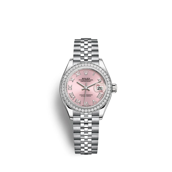Rolex Replica Watch Lady-Datejust 28, Oystersteel and 18k White Gold, 279384RBR-0005