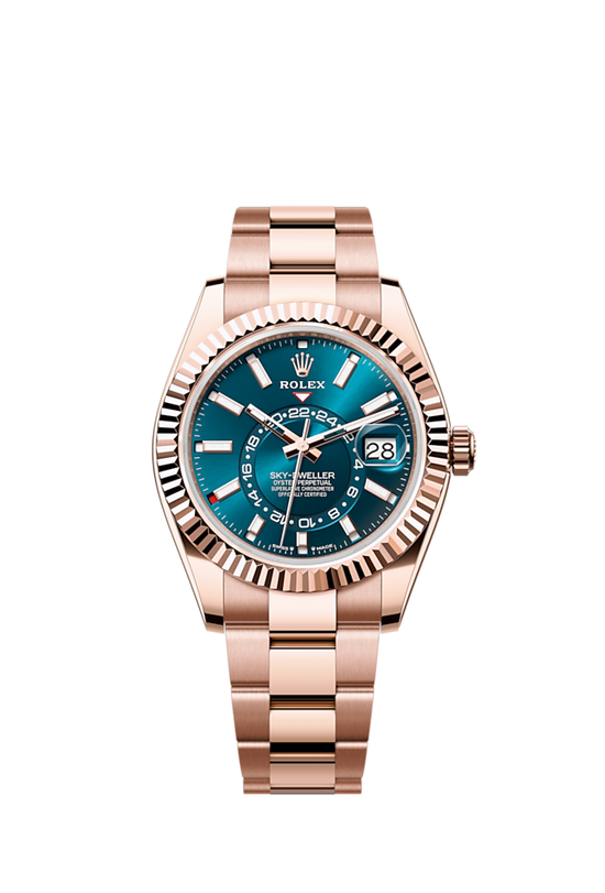 Rolex Replica Watch Sky-Dweller, 42mm, 18k Everose Gold, 336935-0001