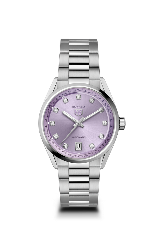 TAG Heuer Carrera Calibre 7 Date, Stainless Steel and Diamonds, 36mm, WBN2319.BA0001