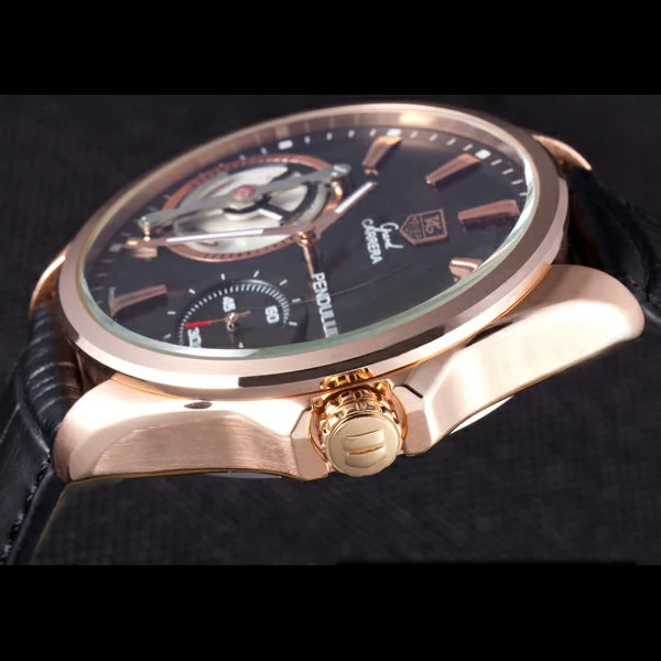 Tag Heuer Carrera Pendulum Black Leather Strap new59053