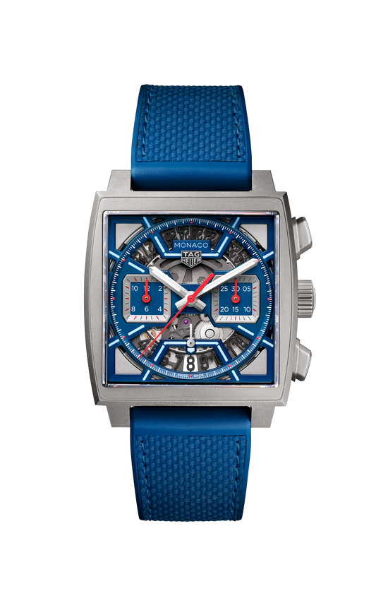 TAG Heuer Monaco Chronograph Skeleton, Titanium, Automatic, 39mm, CBL2182.FT6235