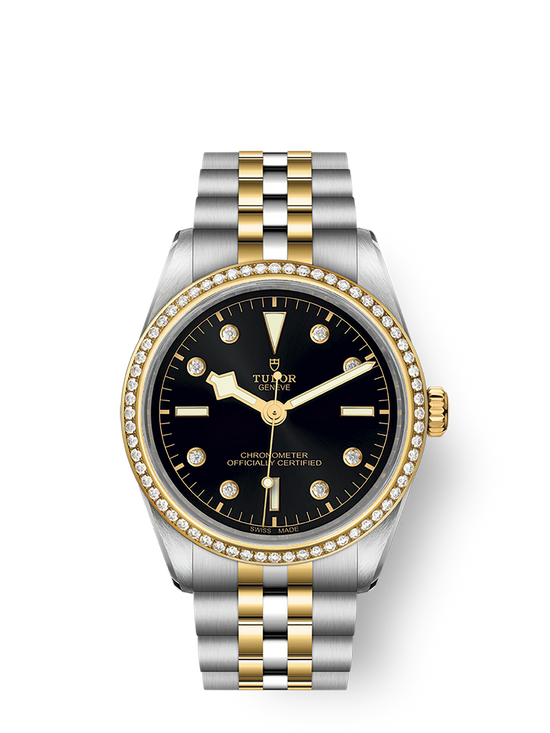 Tudor Replica Watch Black Bay 36 S &G, 316L Stainless Steel, 18k Yellow Gold and Diamonds, M79653-0005