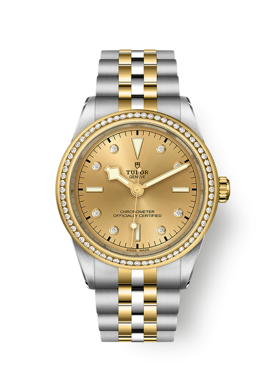 Tudor Replica Watch Black Bay 39 S &G, 316L Stainless Steel, 18k Yellow Gold and Diamonds, M79673-0007