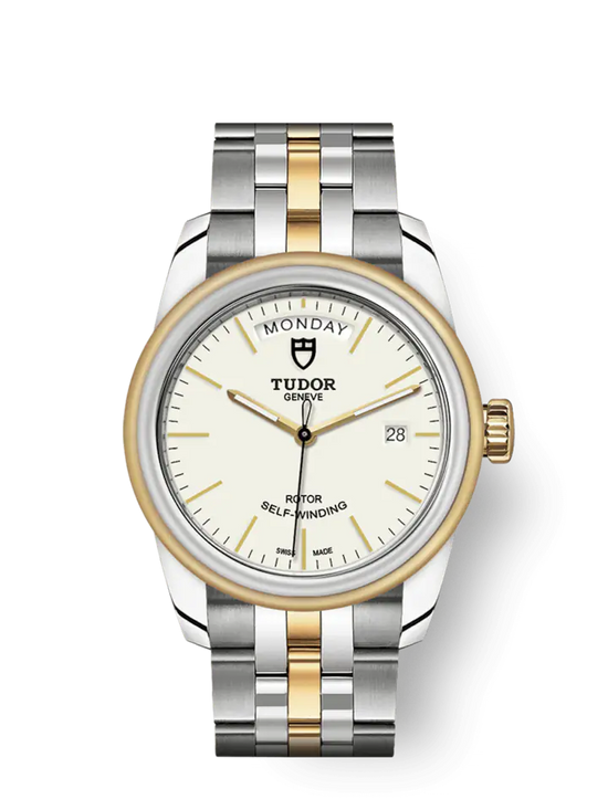 Tudor Replica Watch Glamour Date+Day, Stainless Steel and 18k Yellow Gold, 39mm, M56003-0112