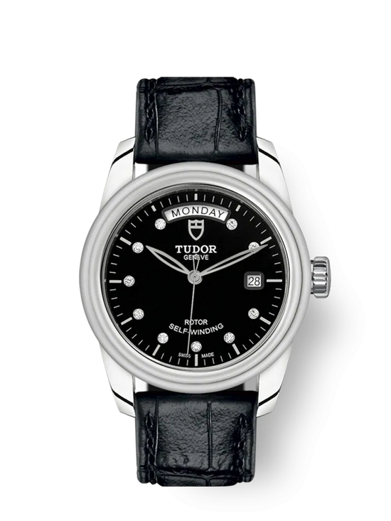 Tudor Replica Watch Glamour Date+Day, Stainless Steel and Diamond-set, 39mm, M56000-0049