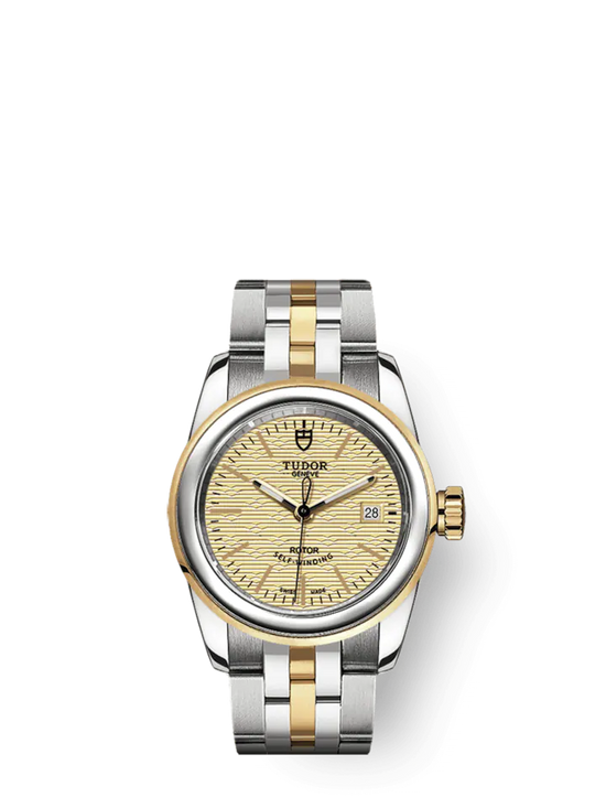 Tudor Replica Watch Glamour Date, Stainless Steel and 18k Yellow Gold, 26mm, M51003-0006