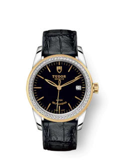 Tudor Replica Watch Glamour Date, Stainless Steel and 18k Yellow Gold with Diamond-set bezel, 36mm, M55023-0045