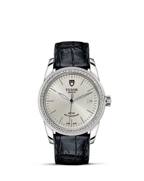 Tudor Replica Watch Glamour Date, Stainless Steel and Diamond-set bezel, 36mm, M55020-0057