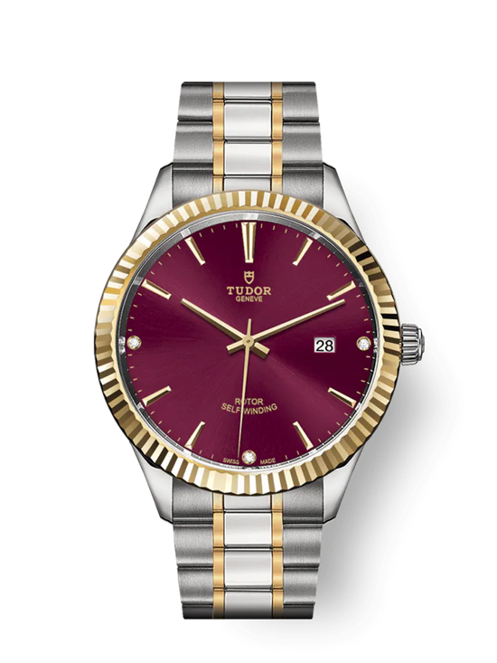 Tudor Replica Watch Style, Stainless Steel and Yellow Gold with Diamond-set, 41mm, M12713-0015